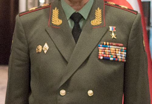 Russian Army officer uniform detail